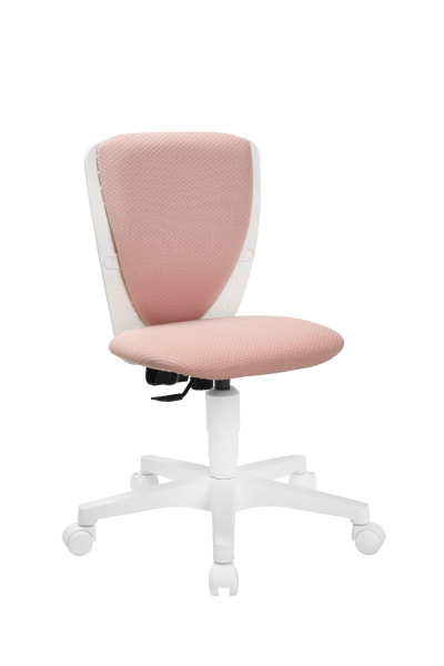 Drehstuhl HIGH KID in rose aus Stoff