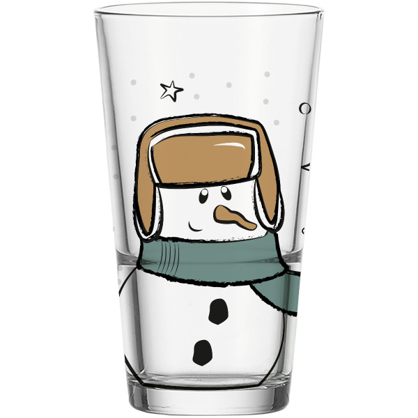 Longdrinkbecher SILENZIO in mehrfarbig aus Glas