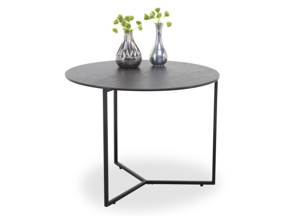 Couchtisch VENEZIA in schwarz aus Stahl