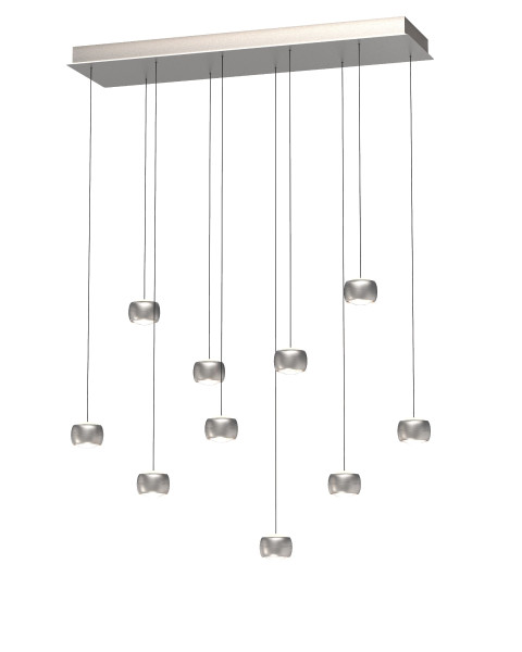 Pendelleuchte QUIBERON in Nickel aus Metall