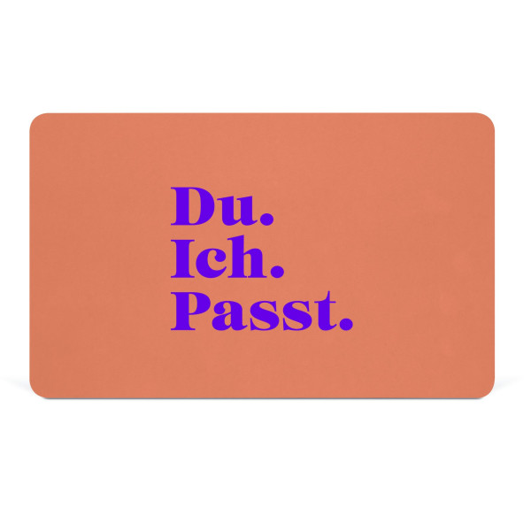 Frühstücksbrett DESIGN@HOME DU. ICH. PASST