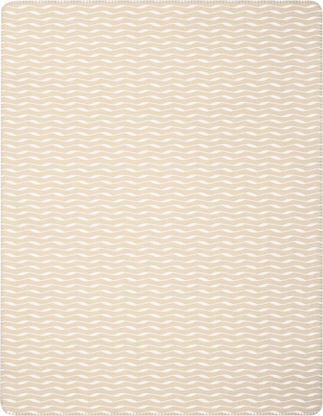 Wohndecke WAVE in beige aus Mischgewebe