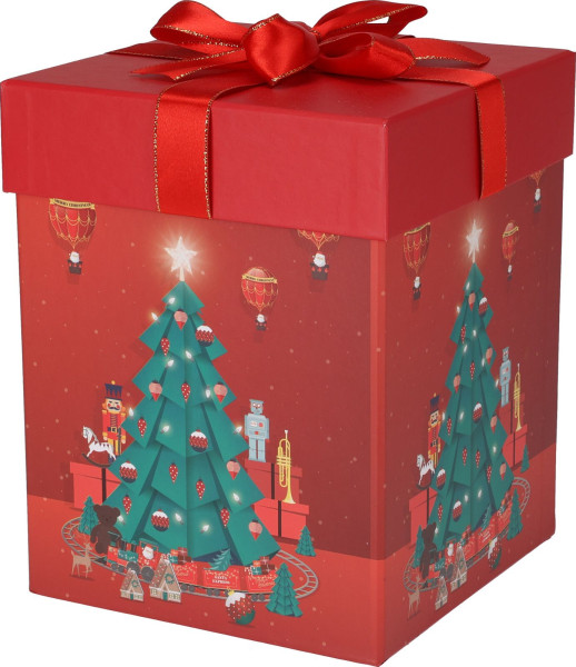 Geschenkbox in rot aus Papier