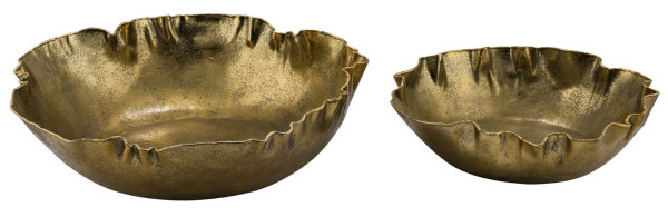 Schale in goldfarben aus Aluminium