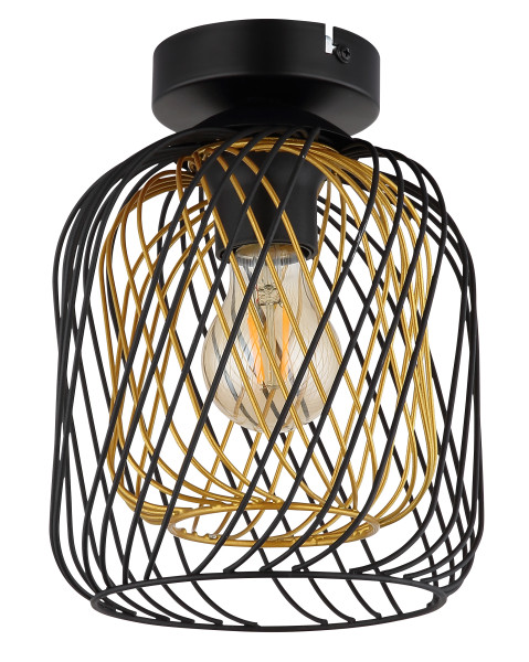 Deckenleuchte DICHTI in schwarz aus Metall