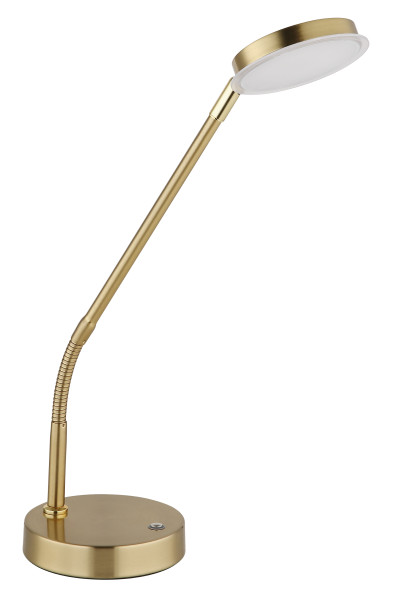 Tischleuchte SILVIO in messingfarben aus Metall