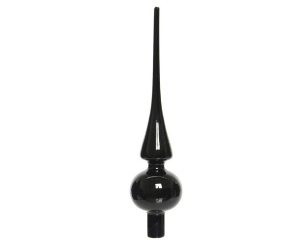 Baumspitze SCHWARZ in schwarz aus Glas