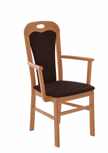 Polsterstuhl SANTANA - GOLD in  Nirvana dunkelbraun