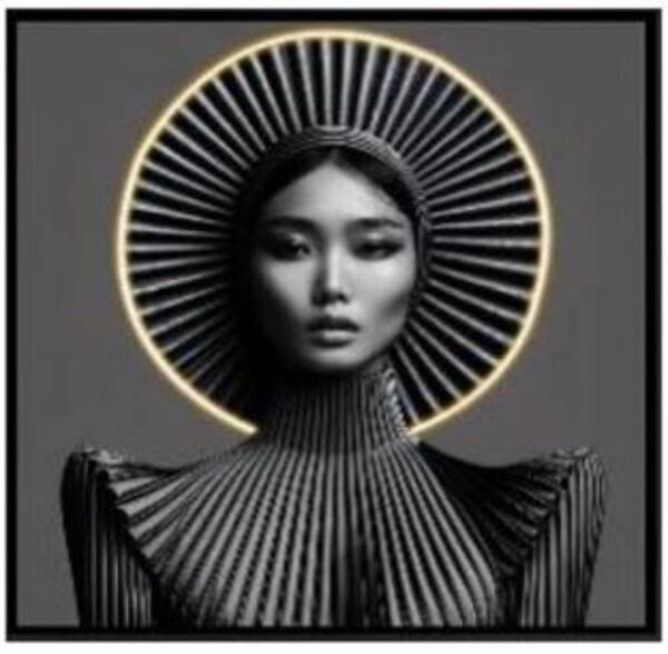 Bild MUSE in mehrfarbig aus Acryl