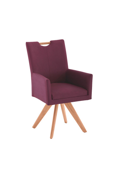 Polsterstuhl COLORADO in  Nirvana rot