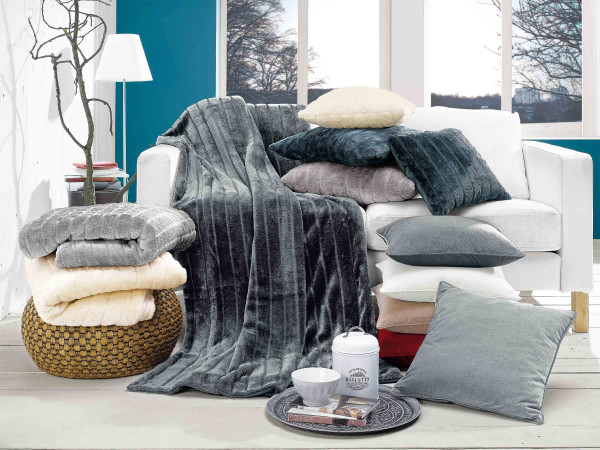 Decke ONTARIO taupe