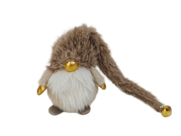 Wichtel GOLDEN BELL in beige-braun aus Fell