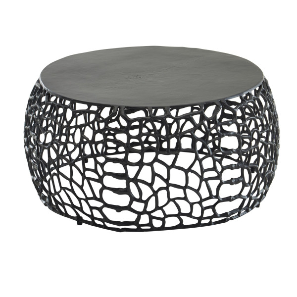 Couchtisch in  Schwarz aus Aluminium