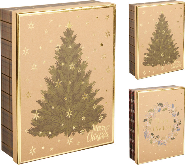 Geschenkbox in natur aus Papier