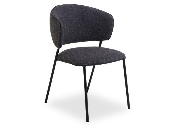 Polsterstuhl Vtektura in basaltbraun