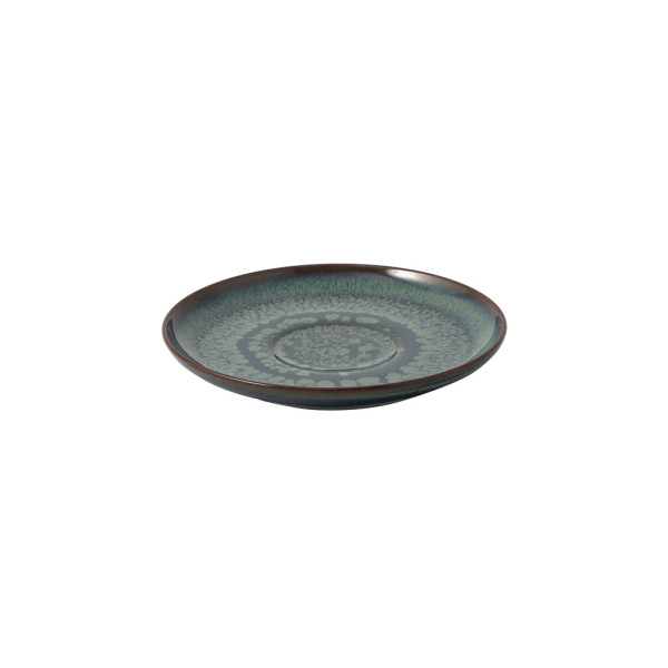 Kaffeeuntertasse CRAFTED BREEZ in grün aus Bone China