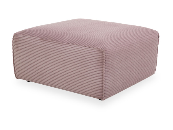 Hocker CATALINA in rosa aus Stoff