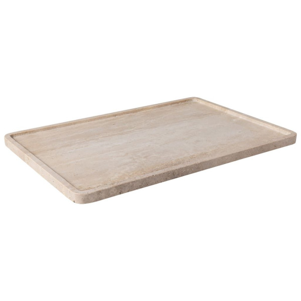 Servierplatte Manufacture in beige aus Steingut