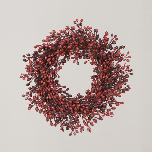 Beerenkranz in rot aus Kunststoff