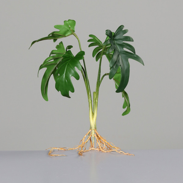 Kunstpflanze PHILODENDRON in grün aus Kunststoff