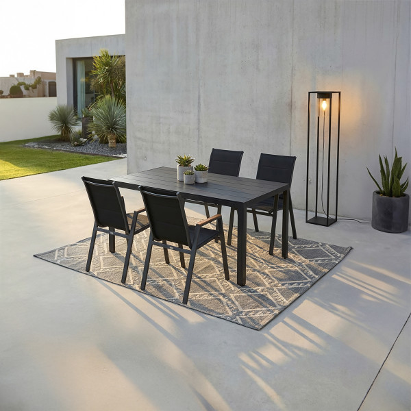 Tischgruppe greemotion Merida in anthrazit