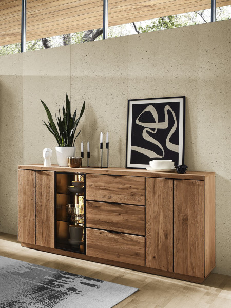 Sideboard HARPER WINBURG in Wildeiche aus Massivholz
