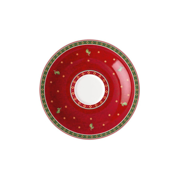 Untertasse Toy\\\'s Delight in rot aus Bone China
