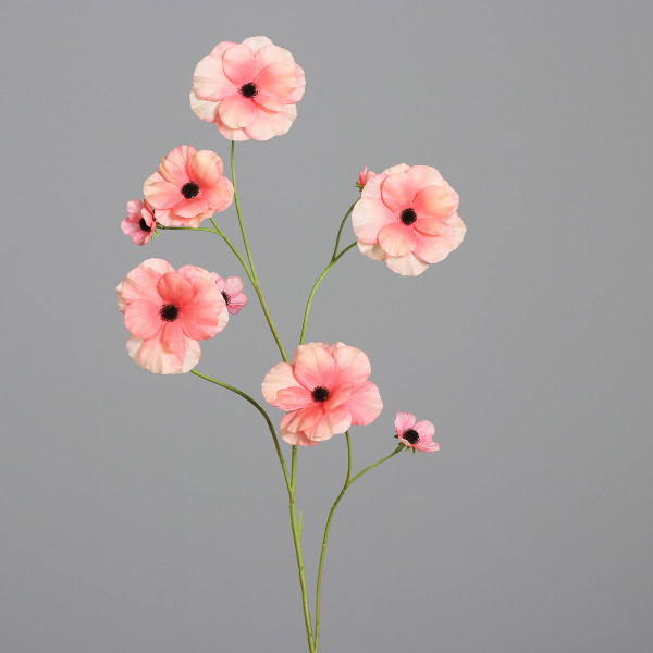 Kunstblume ANEMONE in pink aus Kunststoff