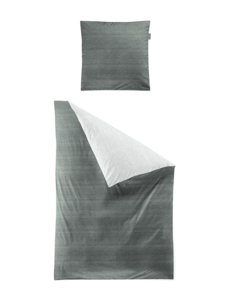 Bettwäsche WAVE-HK Satin in Salbei aus Baumwolle
