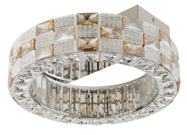 Deckenleuchte in verchromt aus Metall