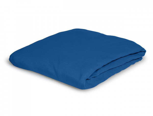 Bettlaken MERKUR Biber in indigo aus Baumwolle