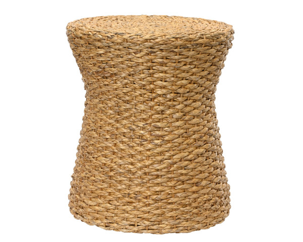Hocker in braun aus Wasserhyazinthe