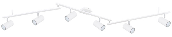 Wand-/Deckenspot ROBBY in weiß aus Metall