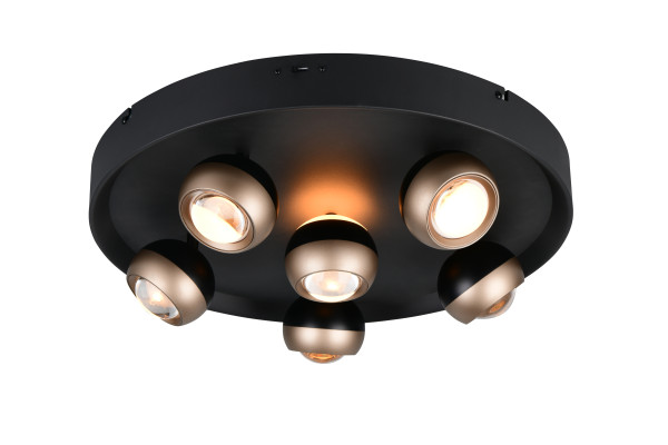 Deckenleuchte ORBIT in schwarz aus Metall