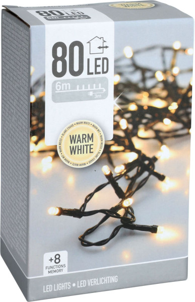 Lichterkette GREEN LED in grün aus Kunststoff