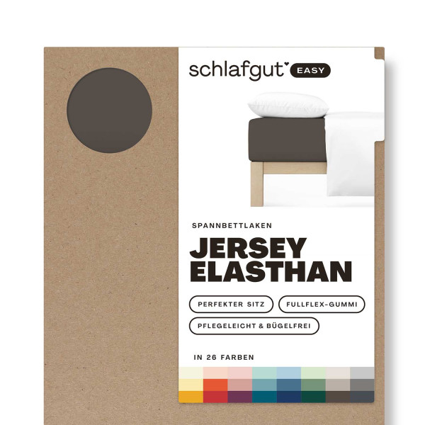 Spannbettlaken EASY Jersey in sand aus Mischgewebe