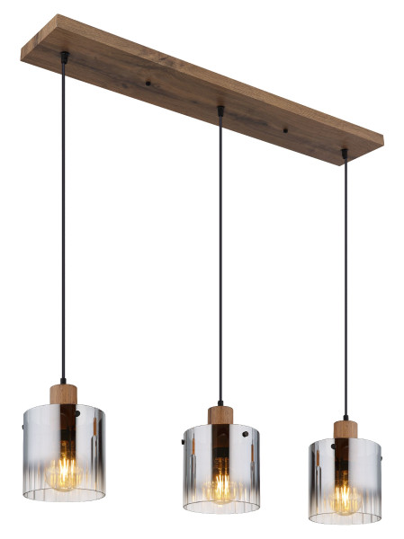 Hängeleuchte UNDERWOOD in HOLZOPTIK aus MDF