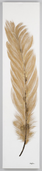 Wandgemälde Feder (BH 40x180 cm)