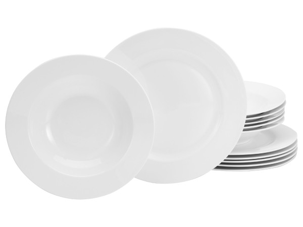 Tafelservice FLEUR ROYAL in weiß aus Bone China