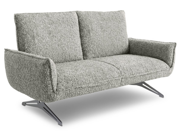 Sofa 2 Sitzer KOINOR BUDDY in grau aus Stoff
