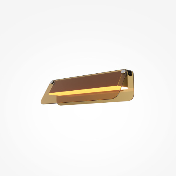 Wandleuchte FLAT in schwarz aus Metall