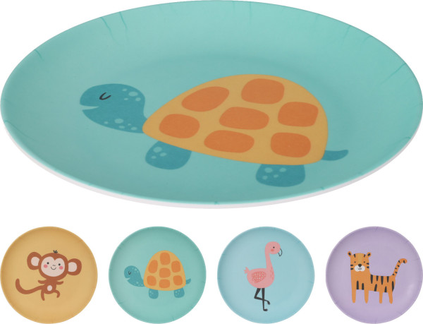 Dessertteller KIDS in mehrfarbig aus Melamin