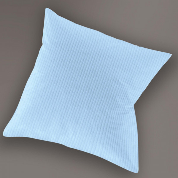 Kissenbezug LUMEN Jersey in blau aus Baumwolle