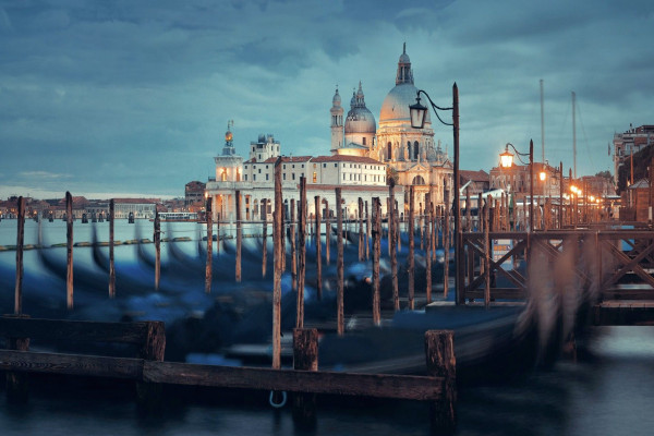 Alubild VENICE IN BLUE
