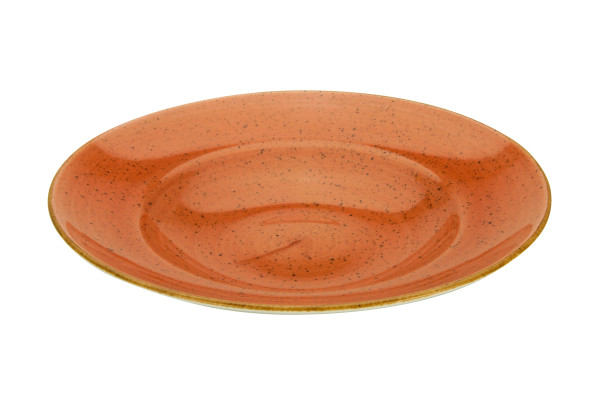 Pastateller VINTAGE in orange aus Porzellan