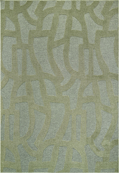 Teppich TWEED in grün aus Polyester