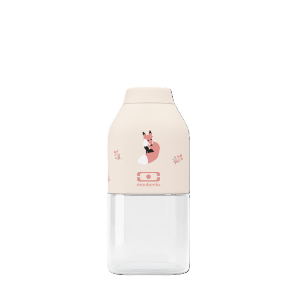Trinkflasche FOX in rose aus Titan