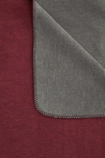 Wohndecke DUO COTTON MELANGE in rot aus Mischgewebe