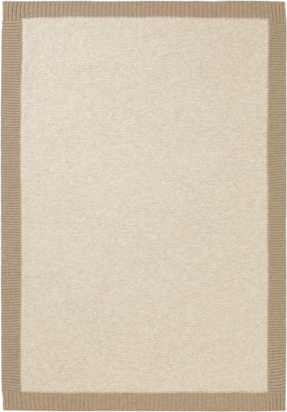 Kinderwolldecke in beige aus Wolle