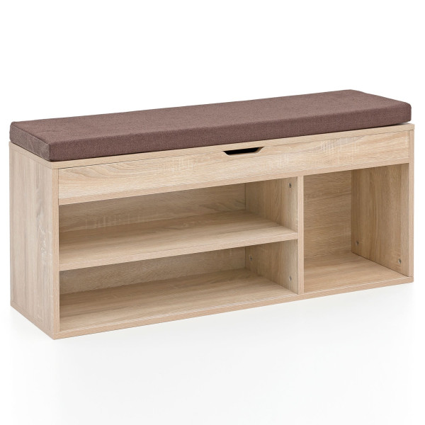 Schuhschrank in  grau aus Holz